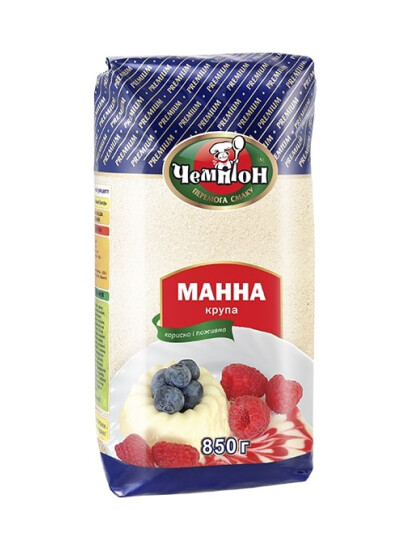 Крупа манна ЧЕМПІОН, 850 г